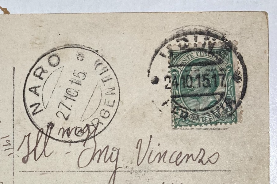 Udine Antica Veduta Fotografica Cartolina Da Collezione Via Mercato Vecchio 1915