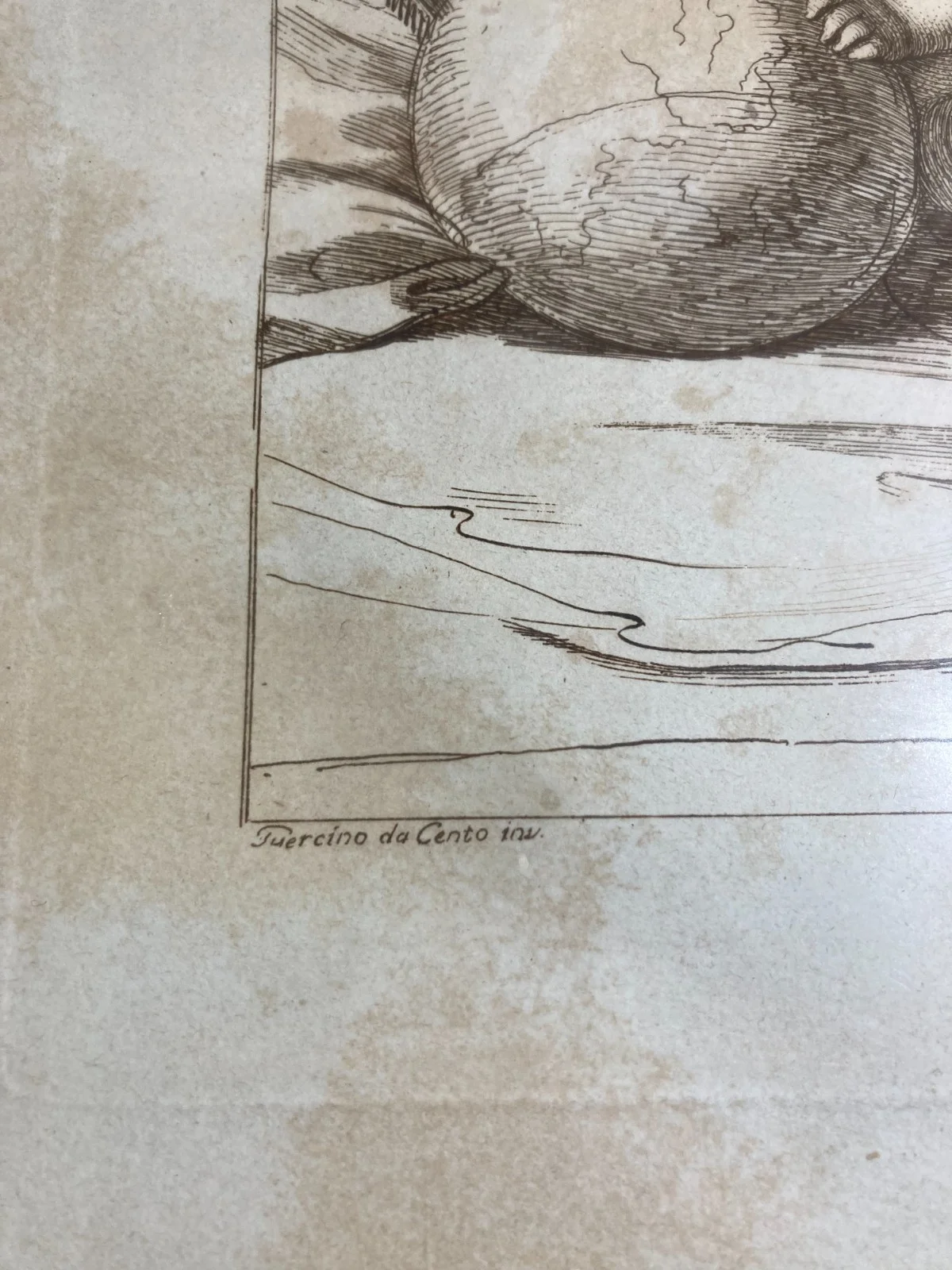 Motherhood, Holy Family: Antique Engraving by Francesco Bartolozzi after a Drawing by Guercino