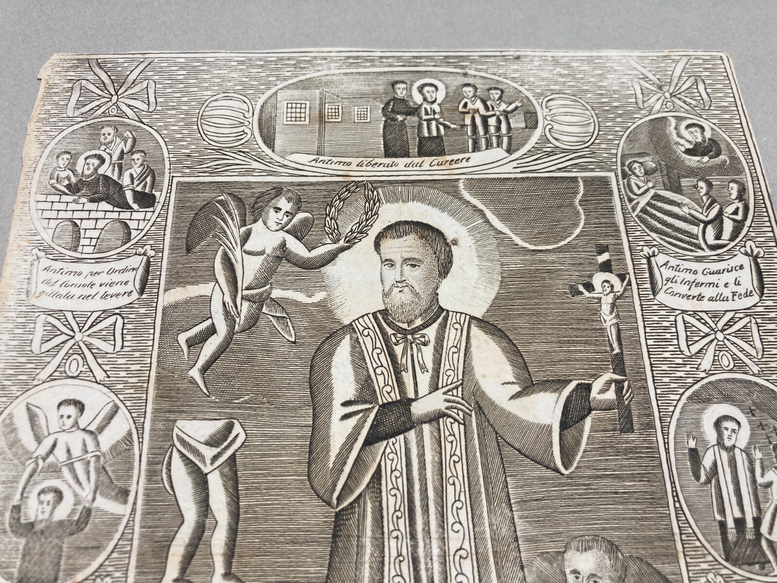 Stampa Popolare Devozionale: Agiografia Di Sant'Antimo, Miracoli E Martirio