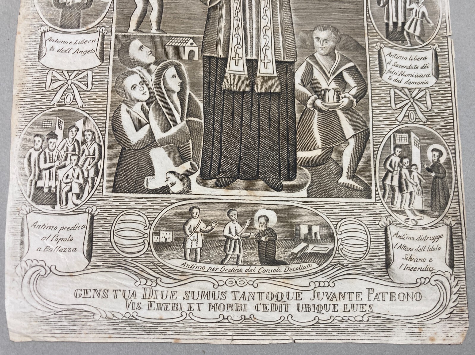 Stampa Popolare Devozionale: Agiografia Di Sant'Antimo, Miracoli E Martirio
