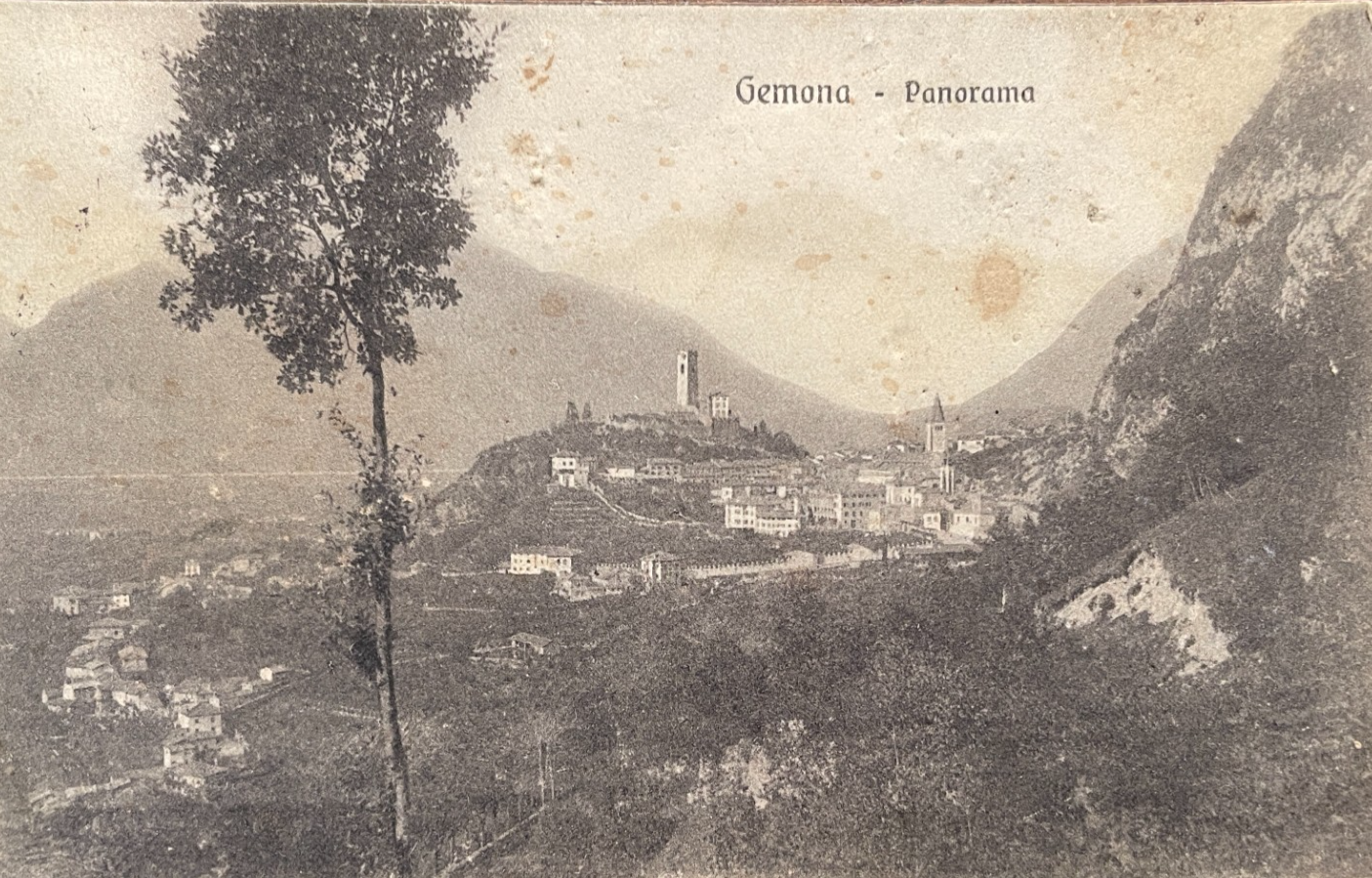 Gemona Del Friuli   Antica Cartolina Illustrata   Veduta Panoramica   Edizione Toso