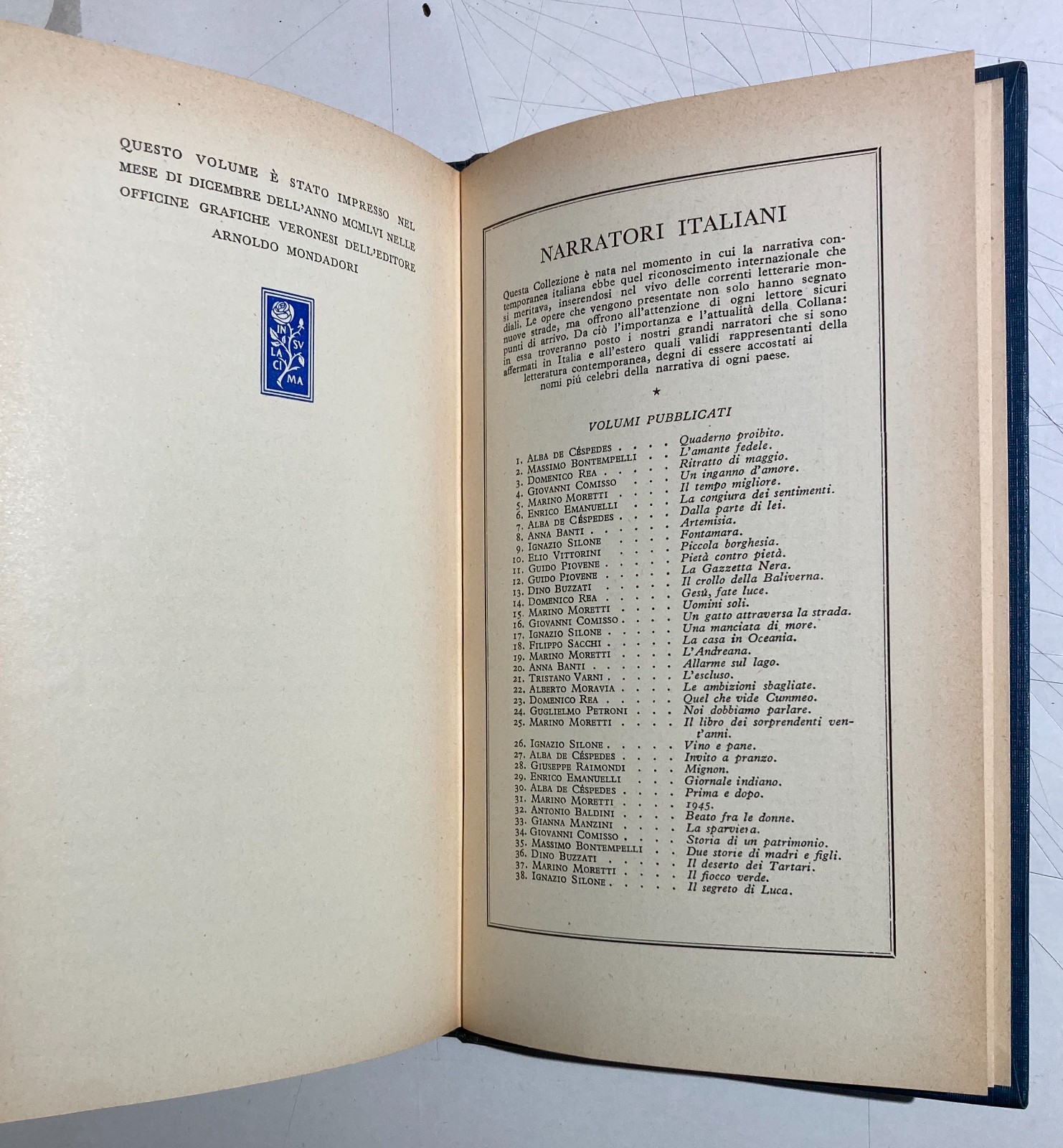 Abruzzo, Marsica. Il Segreto Di Luca Di Ignazio Silone. Edizione Mondadori 1956