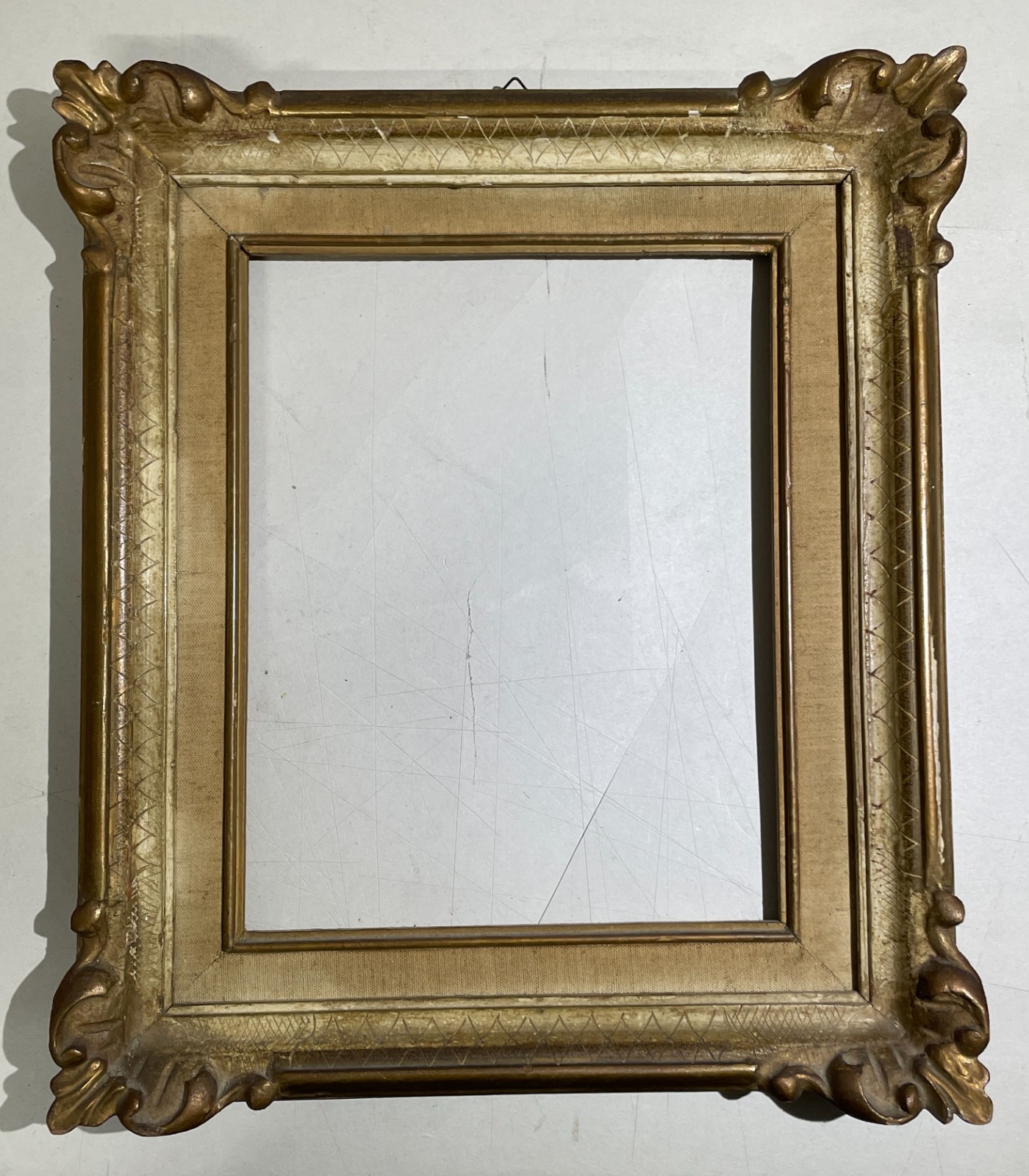 Antica Cornice Con Decori Artistici E Finitura Laccata Fiorentina