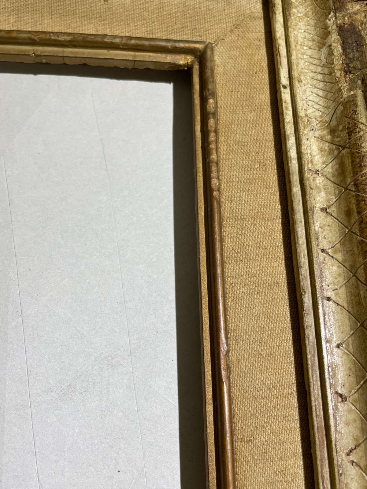 Antica Cornice Con Decori Artistici E Finitura Laccata Fiorentina