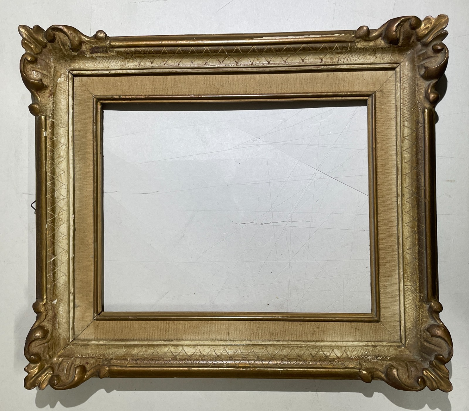 Antica Cornice Con Decori Artistici E Finitura Laccata Fiorentina