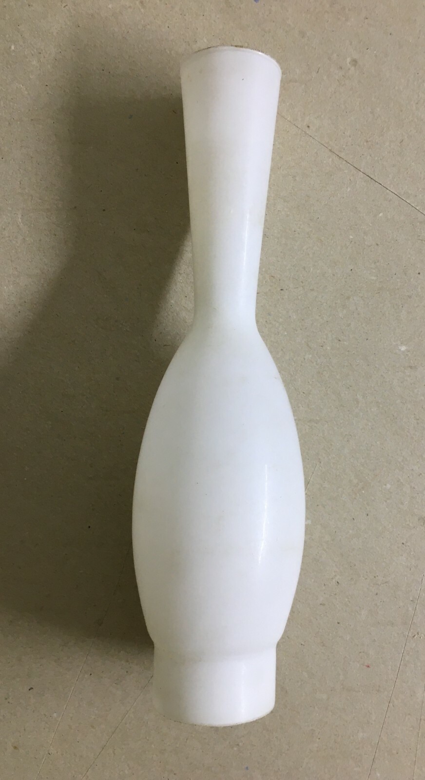 Coppa Per Lampada In Vetro Bianco, Design Del XX Secolo