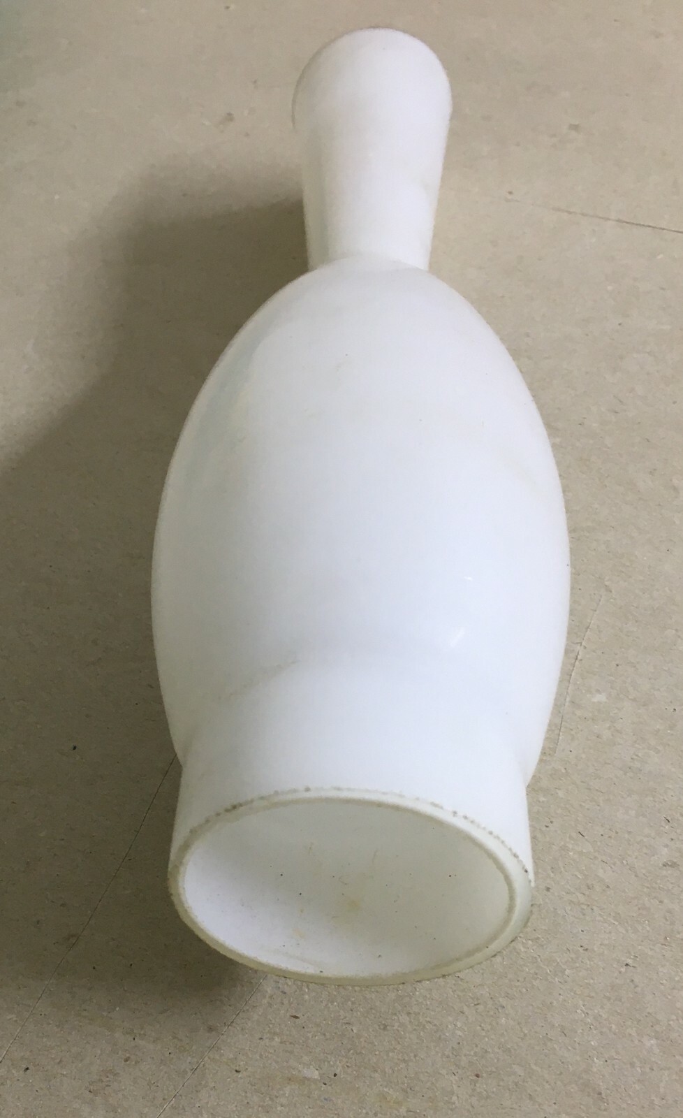 Coppa Per Lampada In Vetro Bianco, Design Del XX Secolo