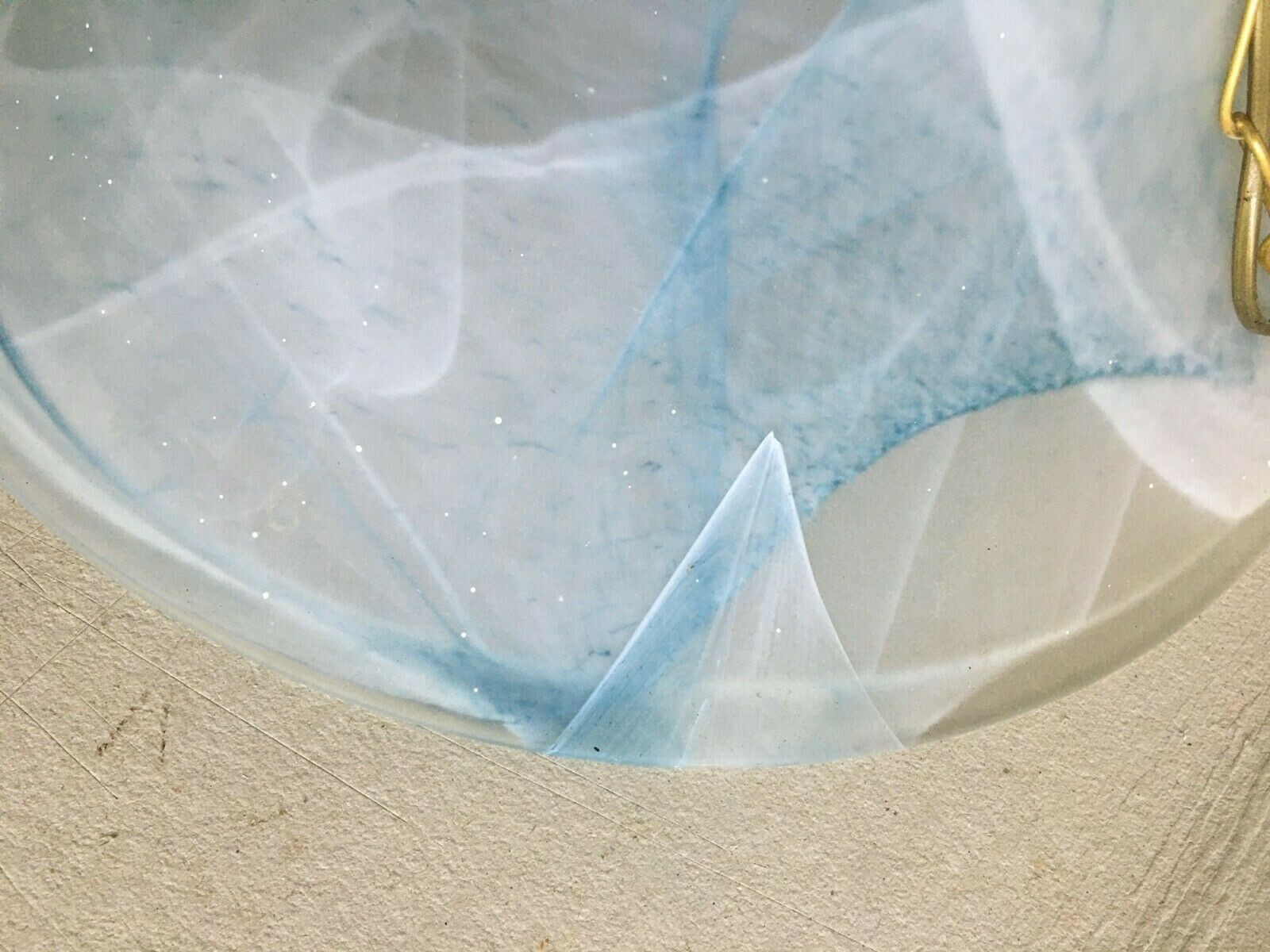 Lampada A Sospensione In Vetro Artistico Stile Murano, Anni '80