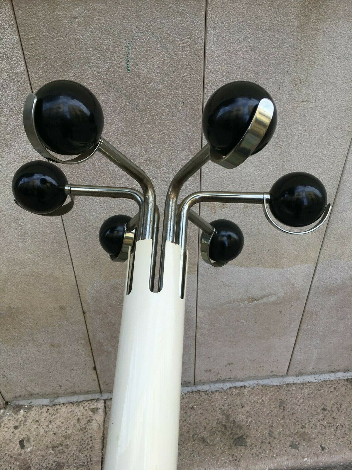 Design Modernariato, Illuminazione: Lampada Piantana Appendiabiti Marcata Luci