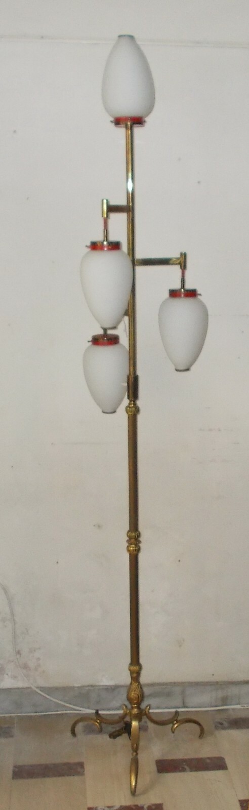 Modernariato   Design   Lampada Piantana Stilizzata Con Vetri
