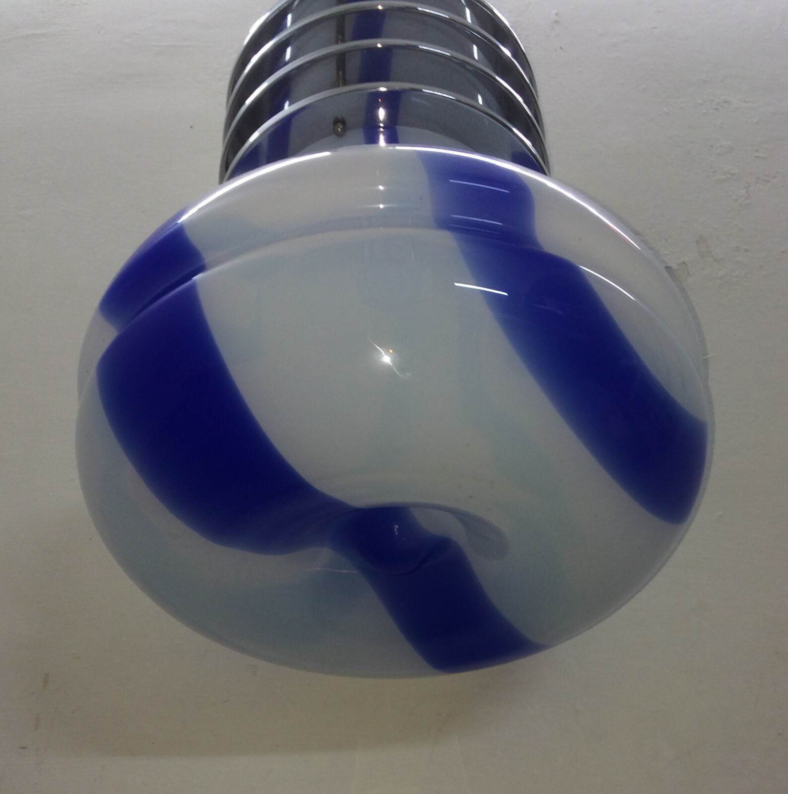 Lampada A Sospensione In Vetro Di Murano, Stile Nason