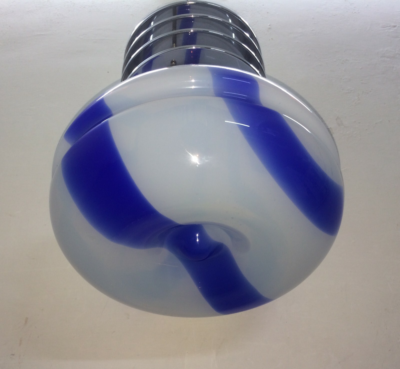 Lampada A Sospensione In Vetro Di Murano, Stile Nason