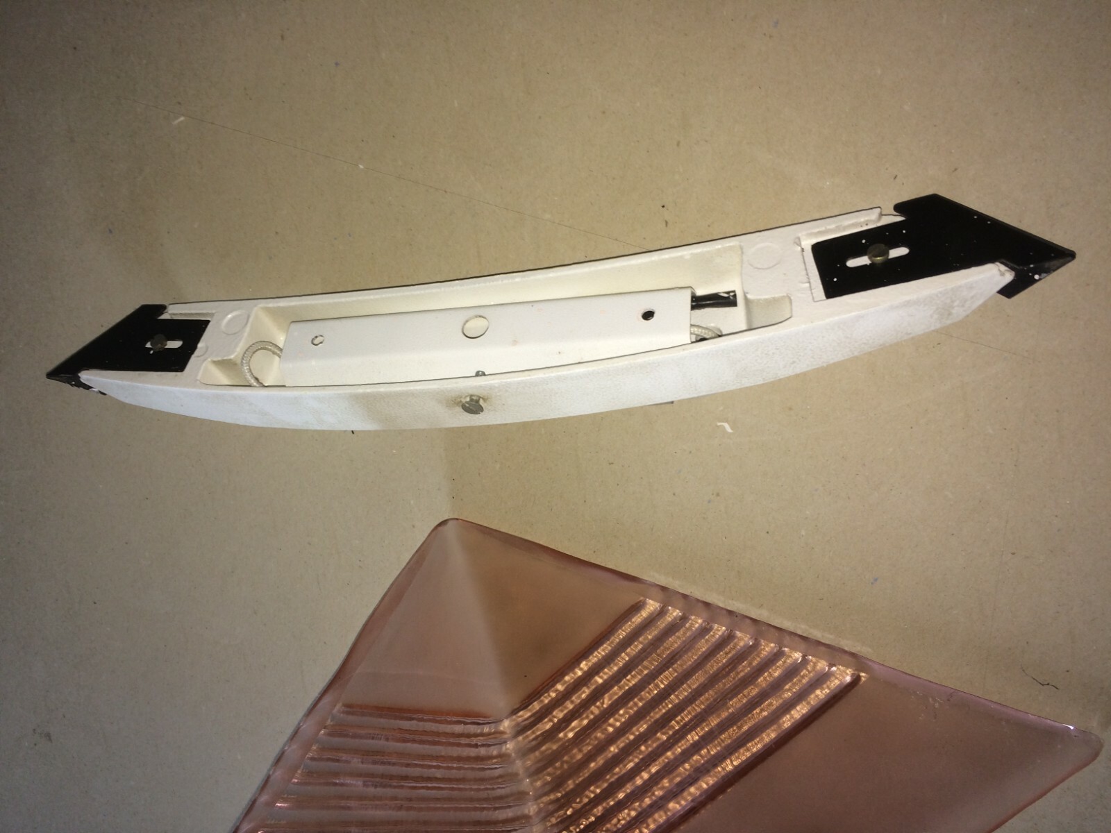 Lampada Da Parete In Vetro Rosato Mazzega, Murano