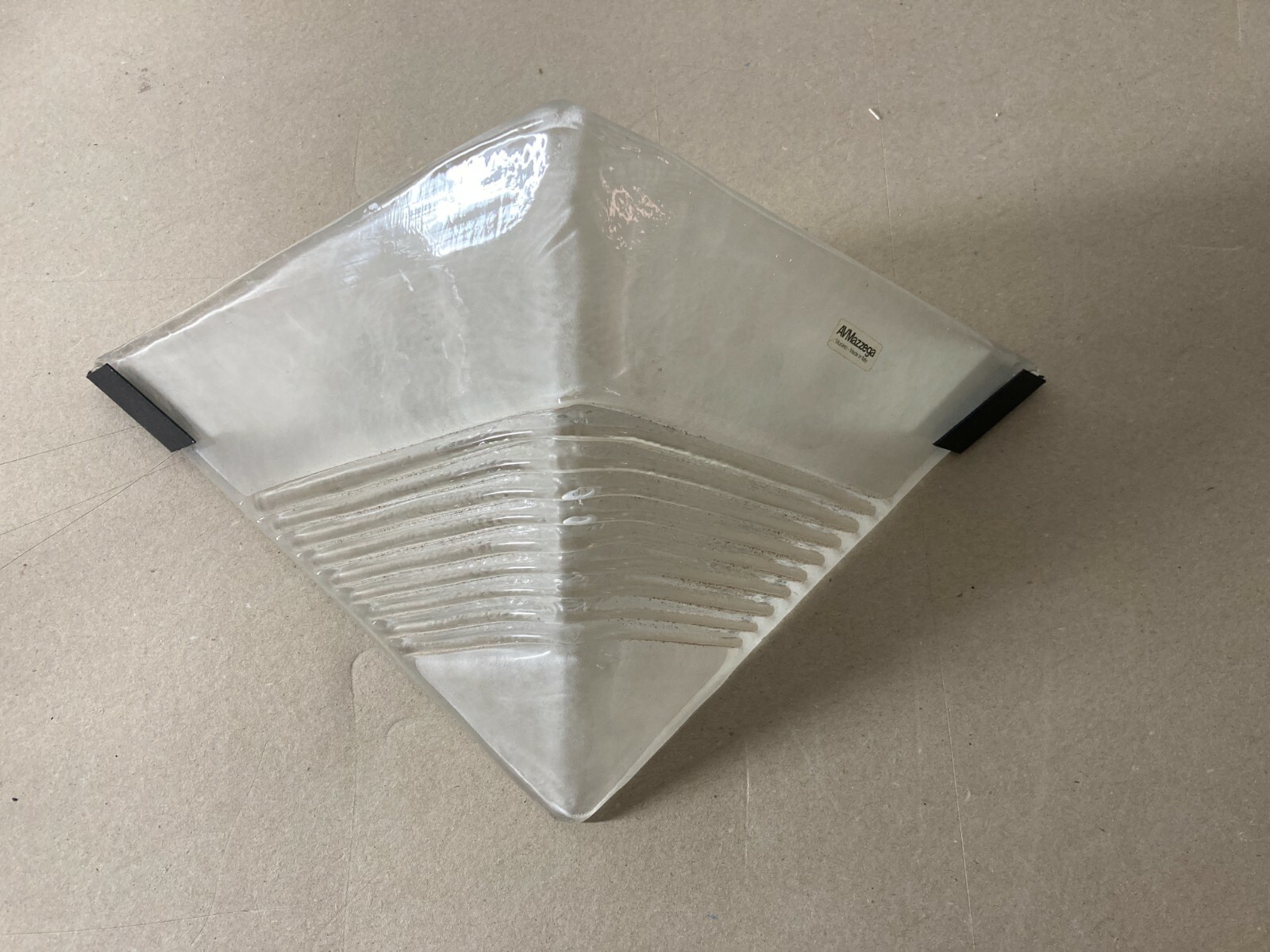 Mazzega: Lampada Da Parete Artistica In Vetro Di Murano (applique)