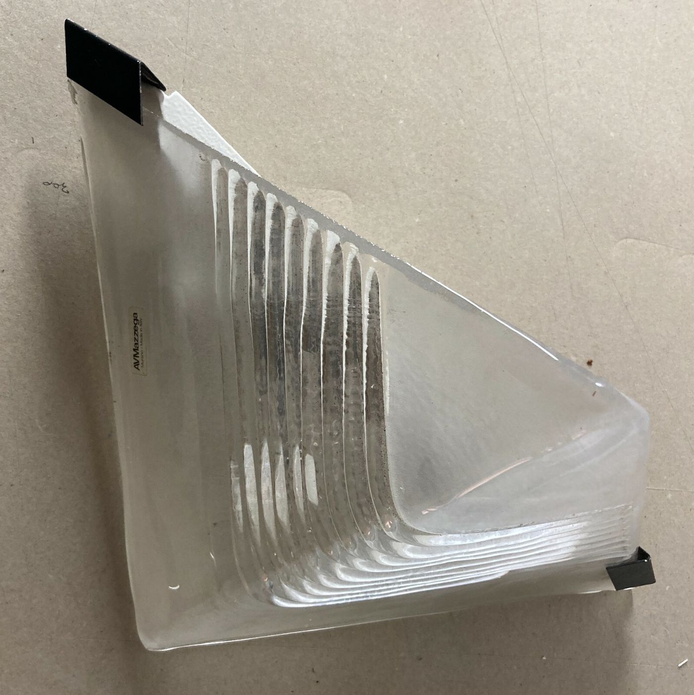 Mazzega: Lampada Da Parete Artistica In Vetro Di Murano (applique)