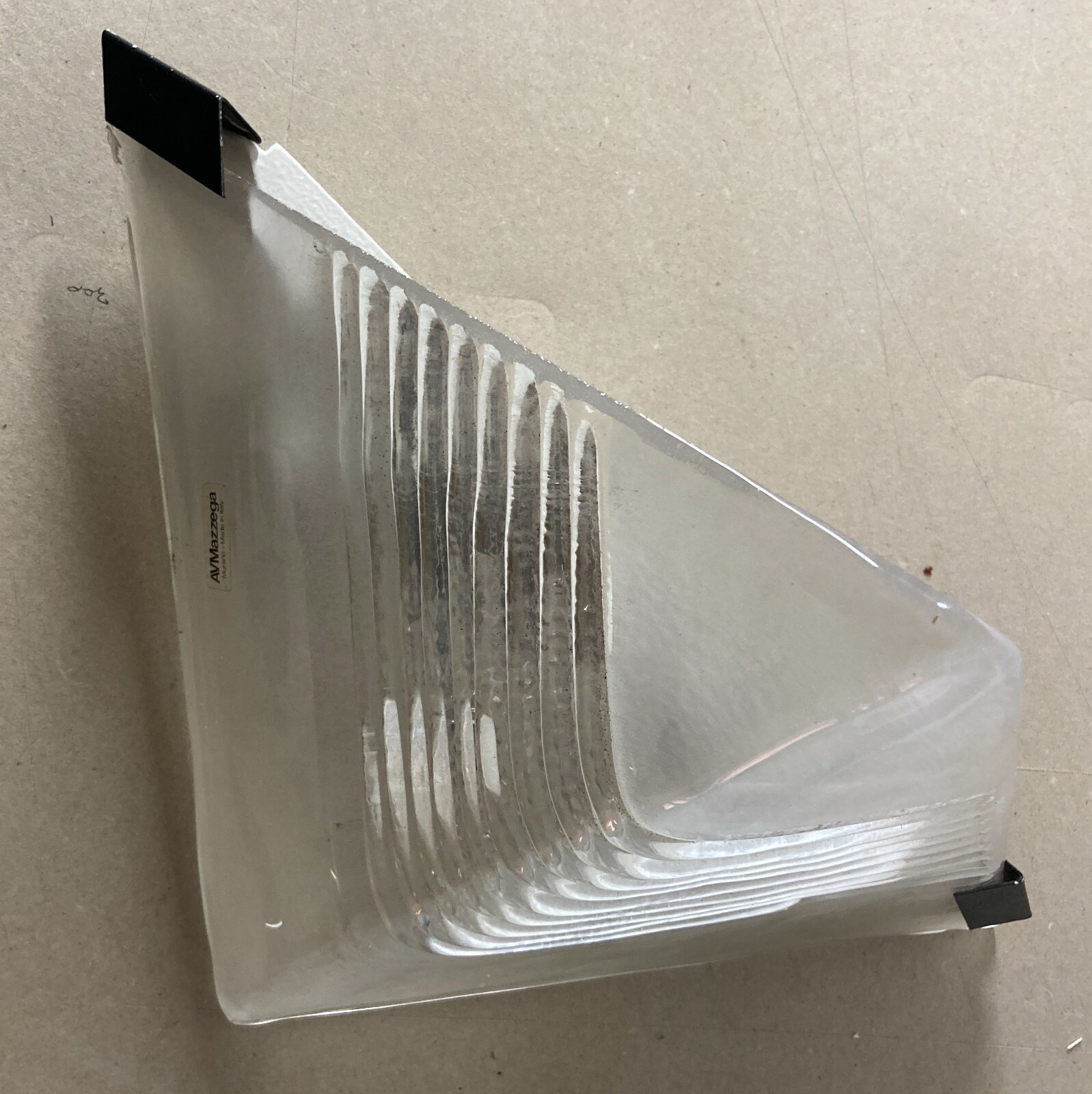 Mazzega: Lampada Da Parete Artistica In Vetro Di Murano (applique)