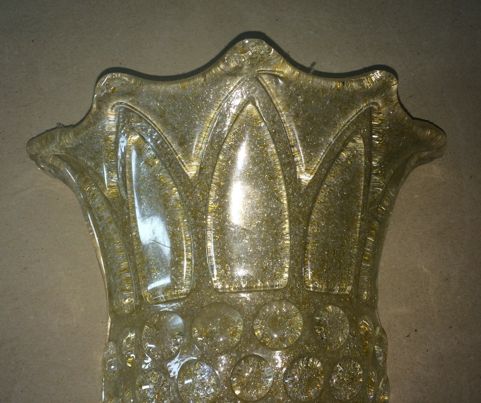 Applique Decorativa In Vetro Modellato Di Murano