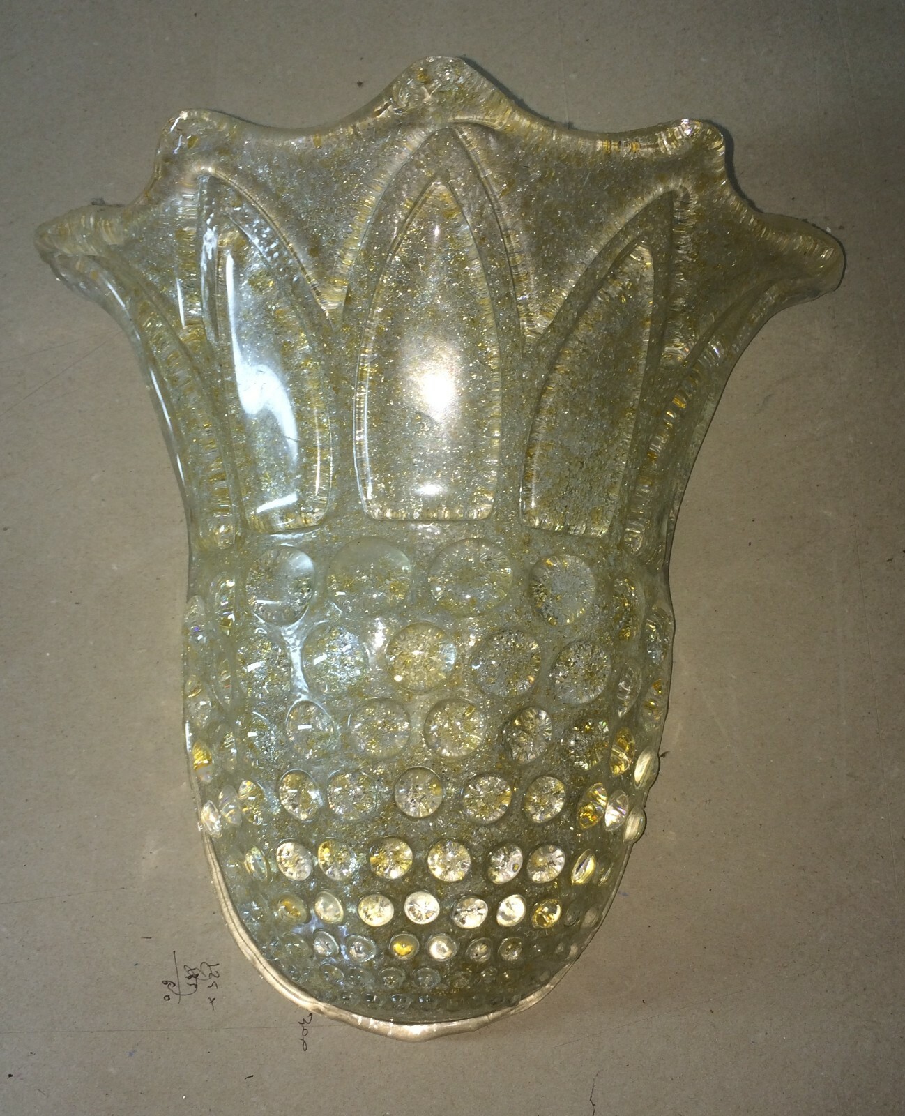 Applique Decorativa In Vetro Modellato Di Murano