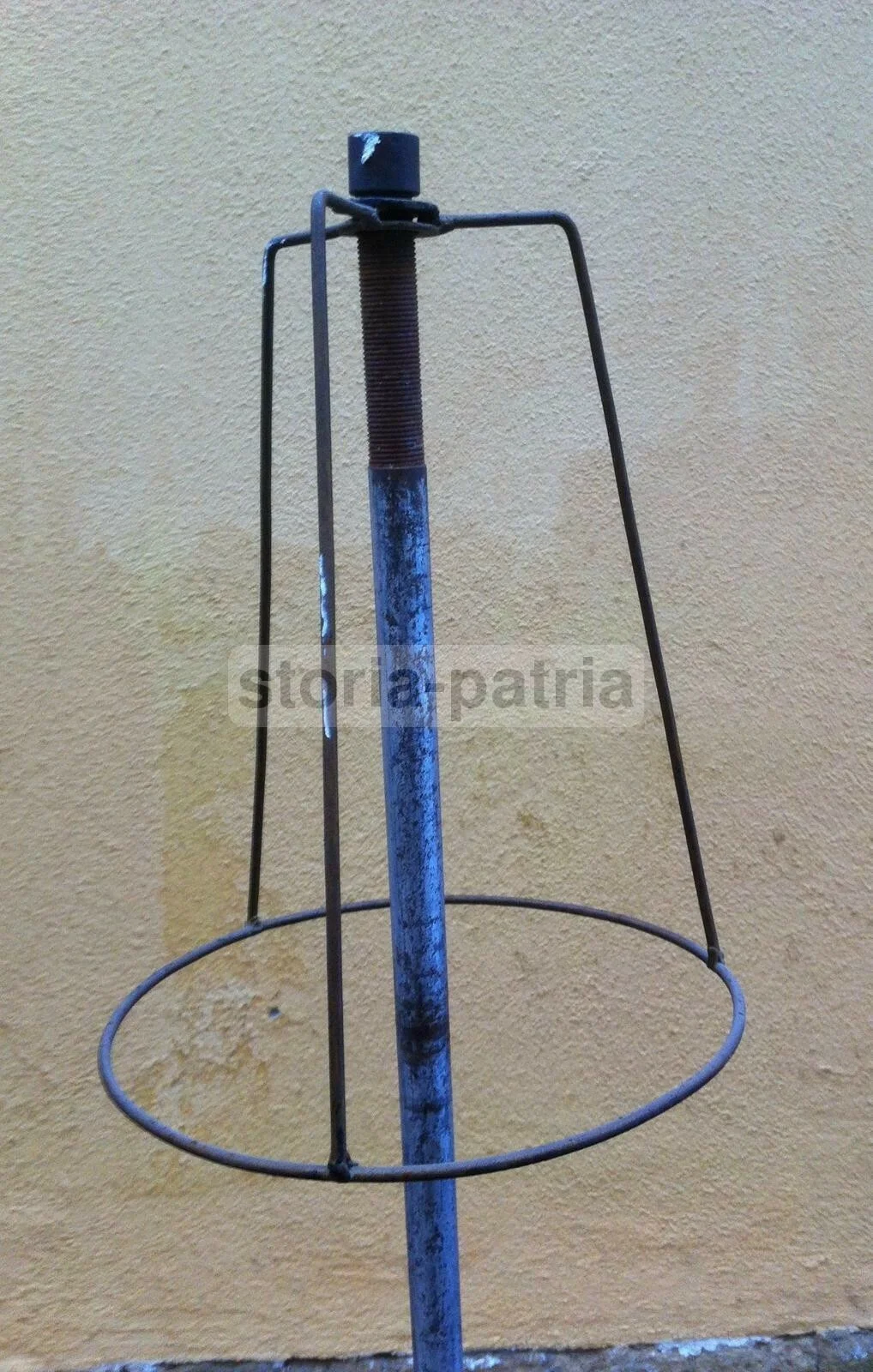 Modernism, Design: Decorative Vintage Floor Standing Glass Lamp, to Restore