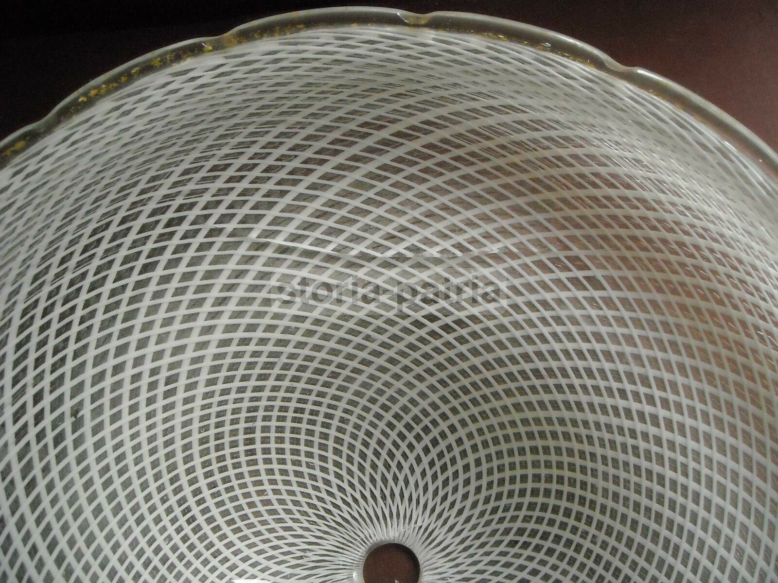 Modernariato Design: Decorativa Lampada d'Epoca, Piantana In Vetro Da Restaurare