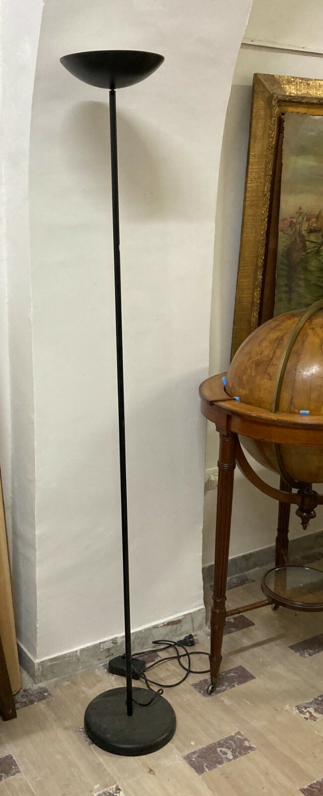 Modernariato Design: Stilizzata Lampada Da Terra (piantana) Decorativa Caimi