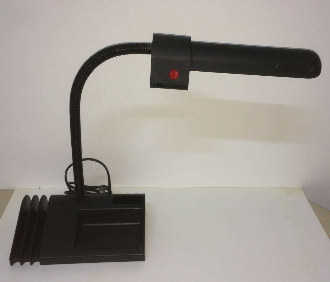 Lampada Da Scrivania Osram Con Base Portaoggetti, Design Anni '70