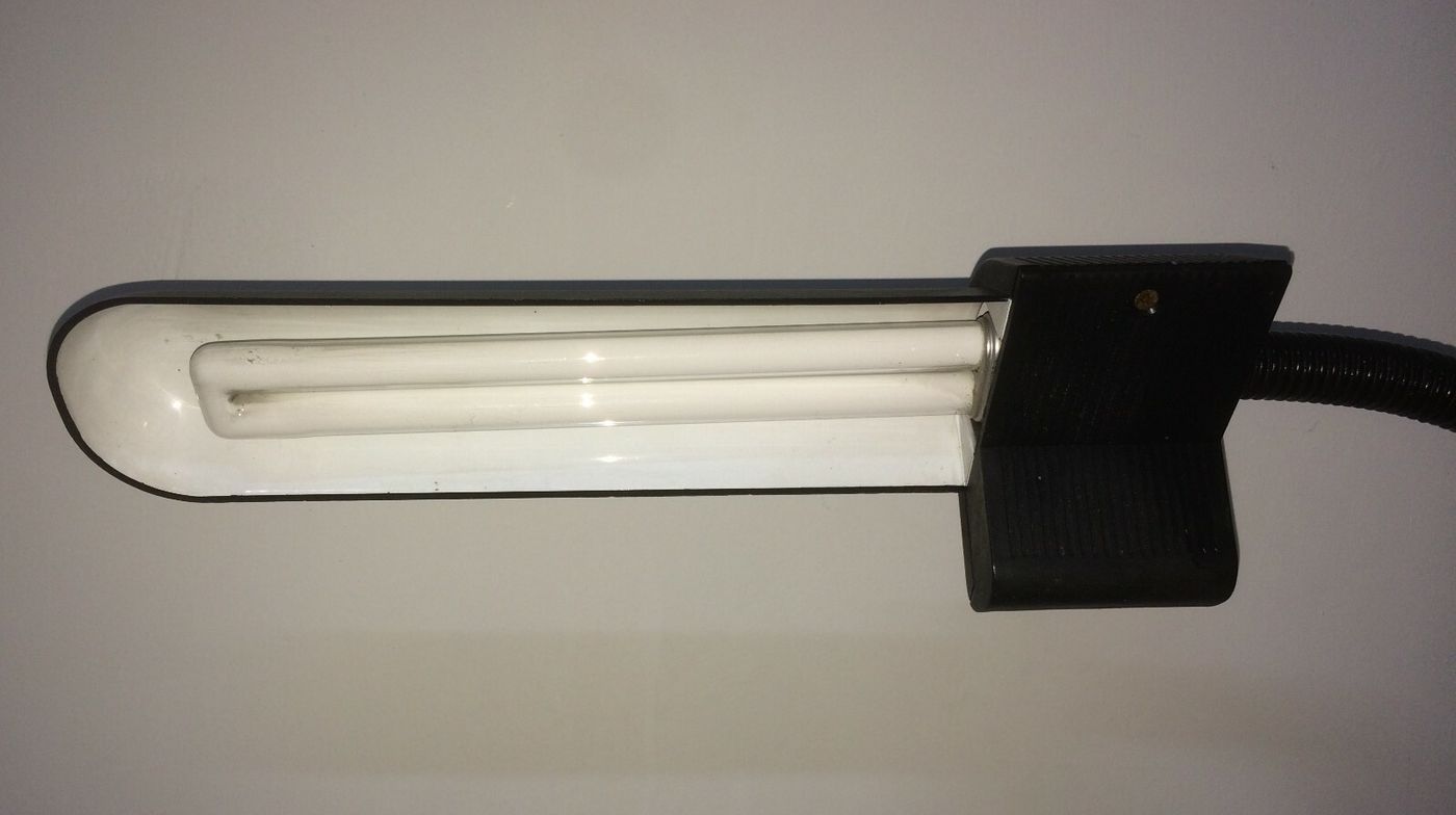 Lampada Da Scrivania Osram Con Base Portaoggetti, Design Anni '70