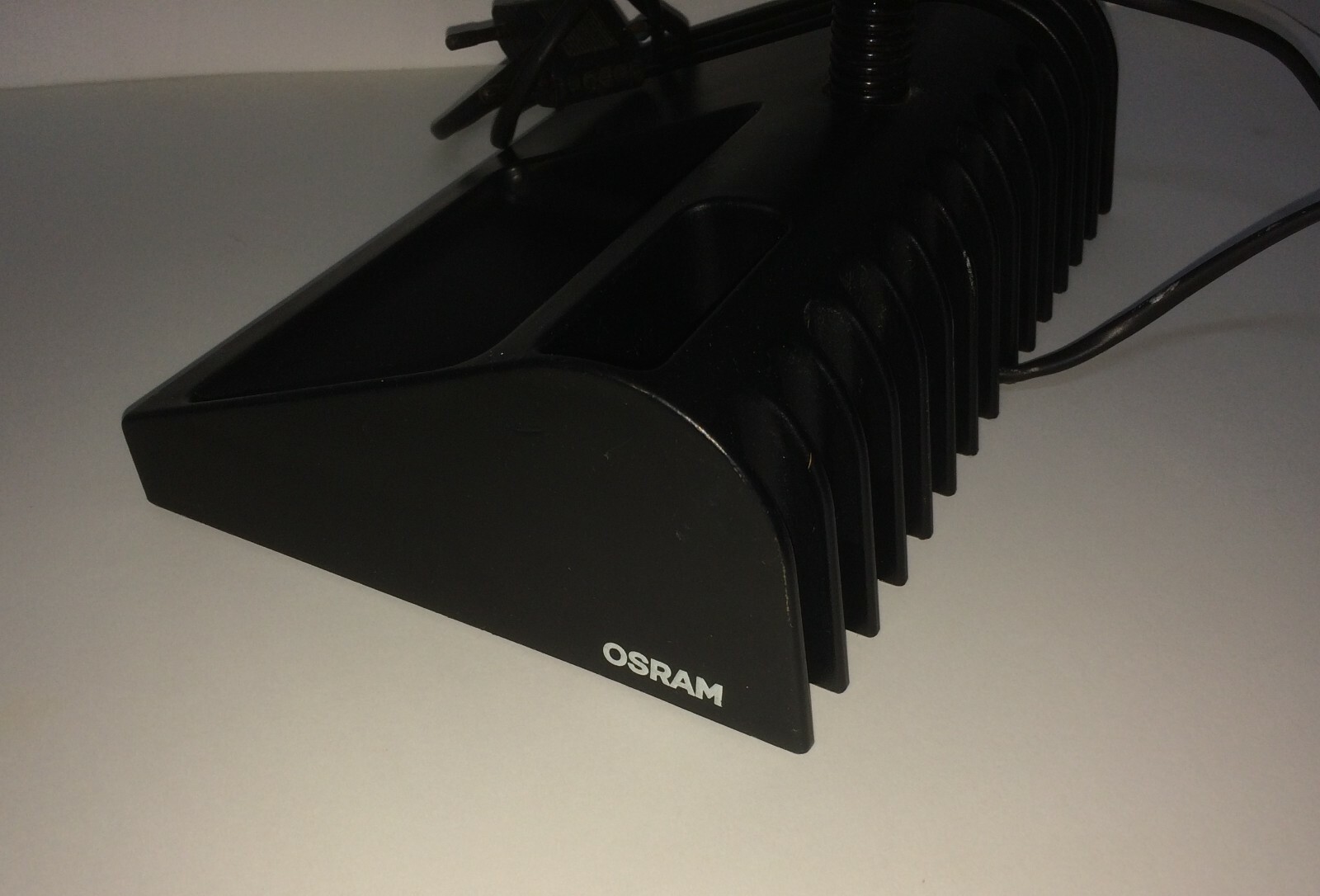 Lampada Da Scrivania Osram Con Base Portaoggetti, Design Anni '70