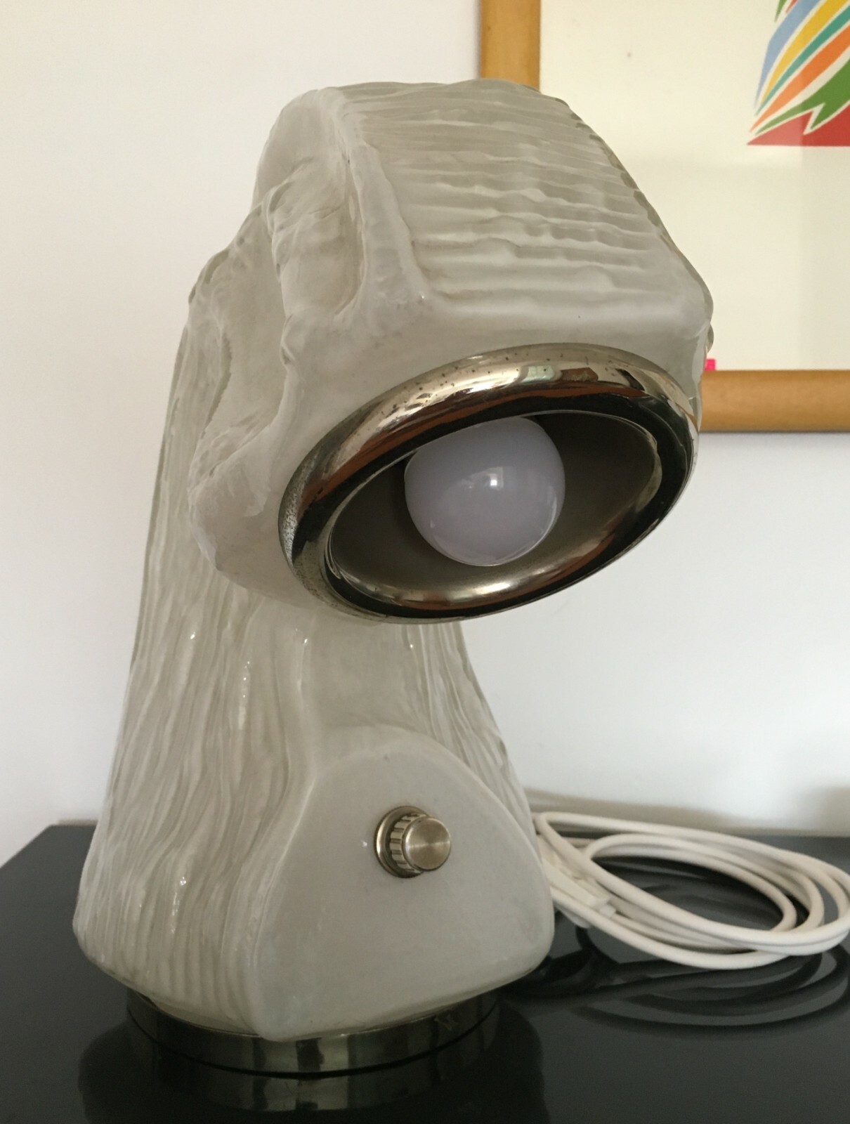 Lampada Da Tavolo In Vetro Di Murano, Produzione Nason   Mazzega