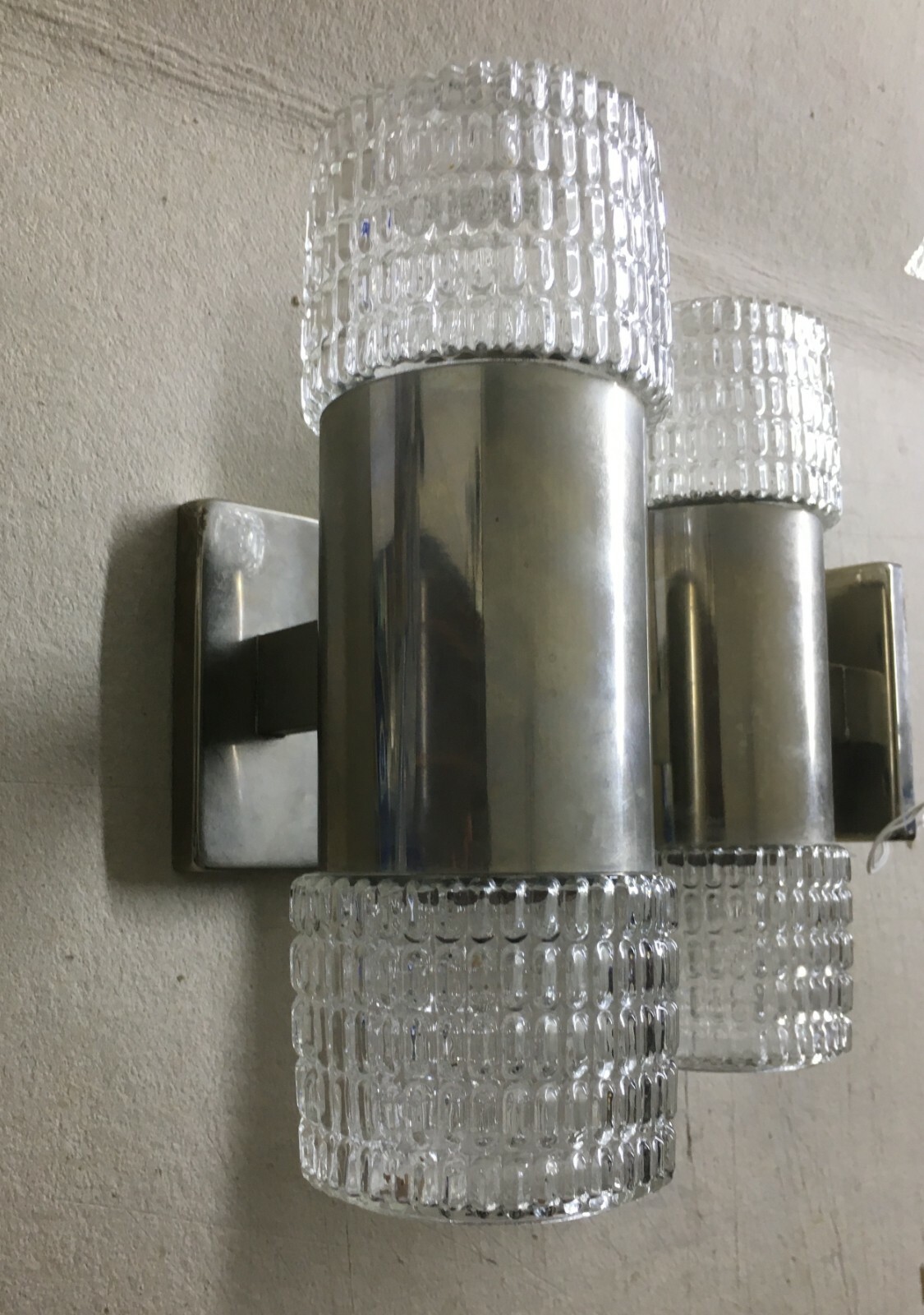 Coppia Di Lampade Appliques Decorative, Design Modernariato Anni '70