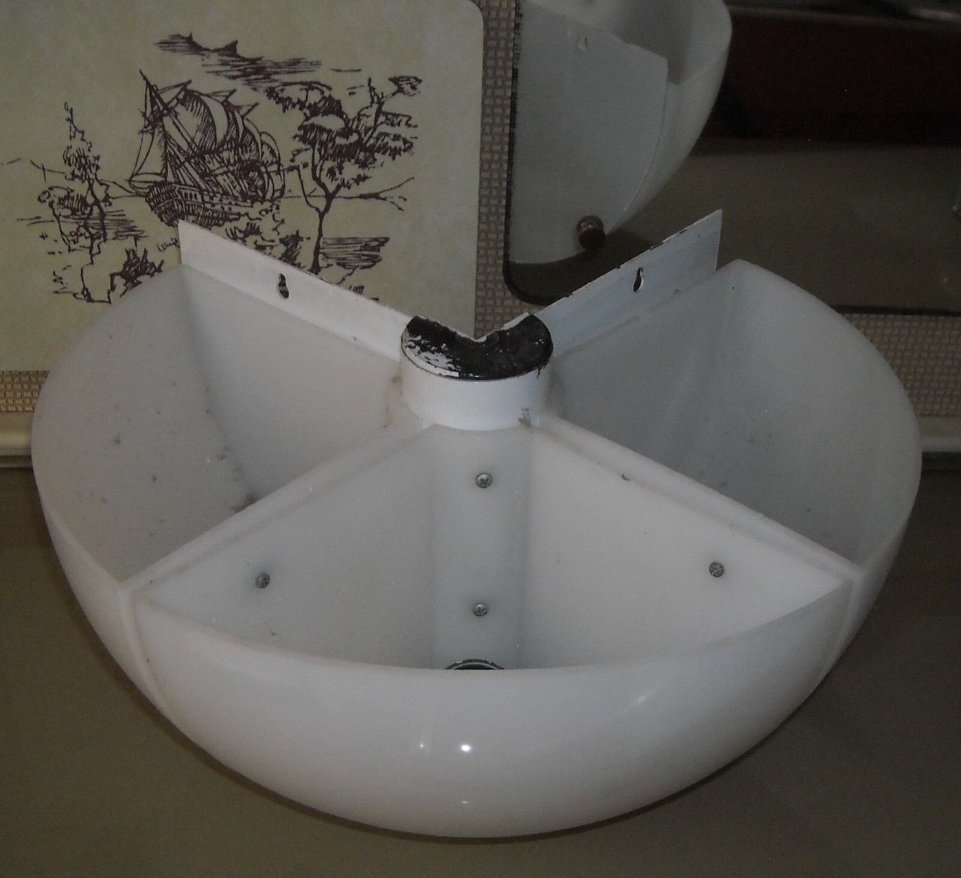 Lampada Da Parete Stilnovo, Applique Angolare In Metacrilato, Anni '70