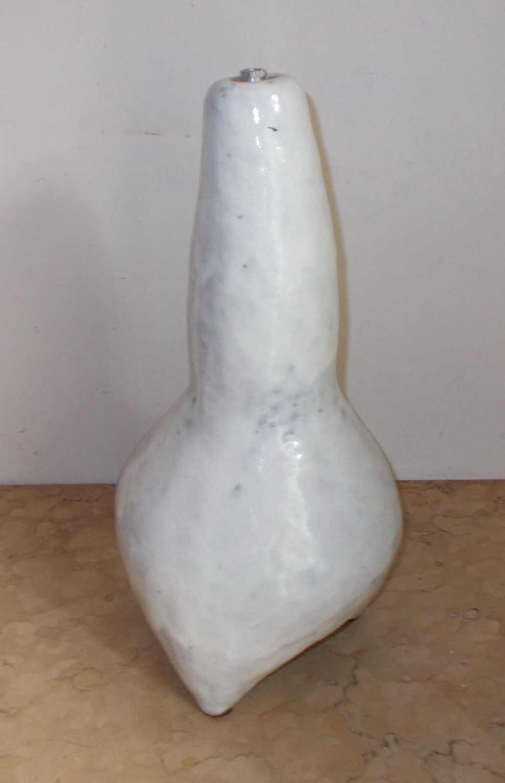 Modernariato, Design, Arte Moderna: Artistica Scultura Per Lampada In Ceramica, Anni '70