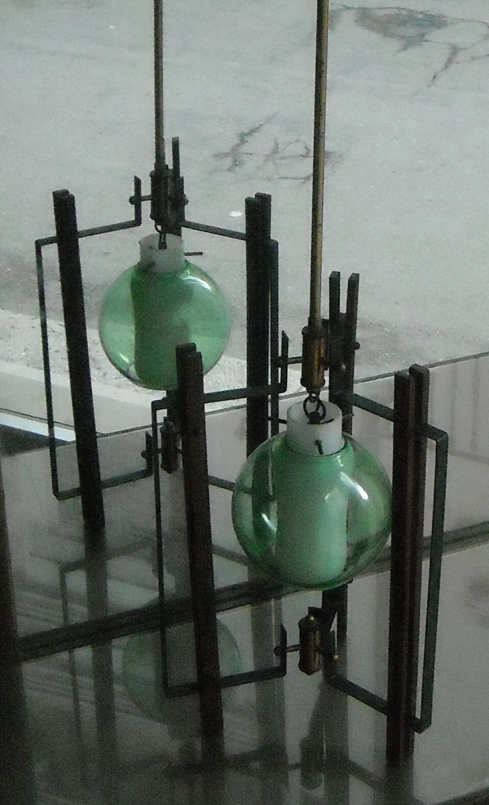 Mid-Century Design Lighting in Wood and Glass: Decorative Lamp, Era Ponti