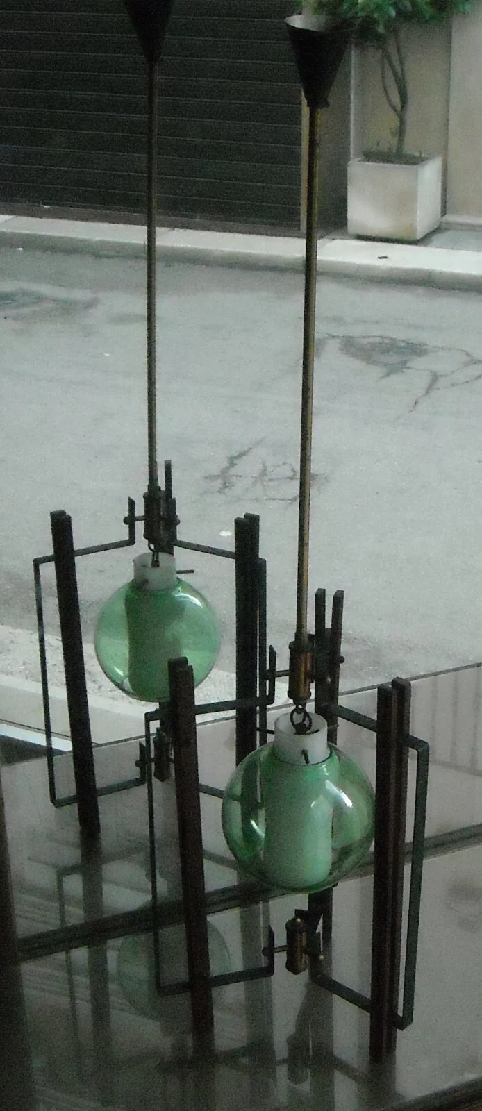Mid-Century Design Lighting in Wood and Glass: Decorative Lamp, Era Ponti