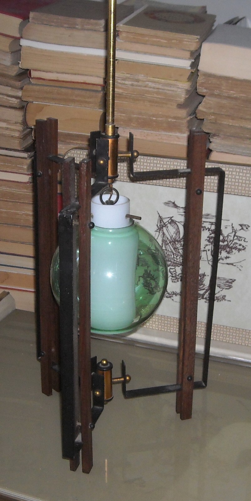 Illuminazione Modernariato Design In Legno E Vetro: Lampada Decorativa Era Ponti