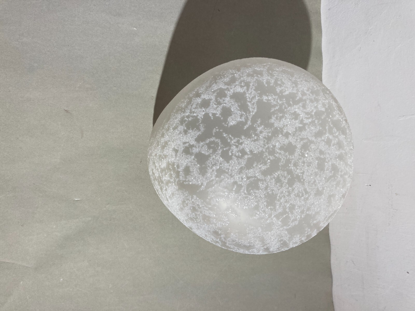 Coppa Per Lampada In Vetro Zigrinato, Design Del Novecento