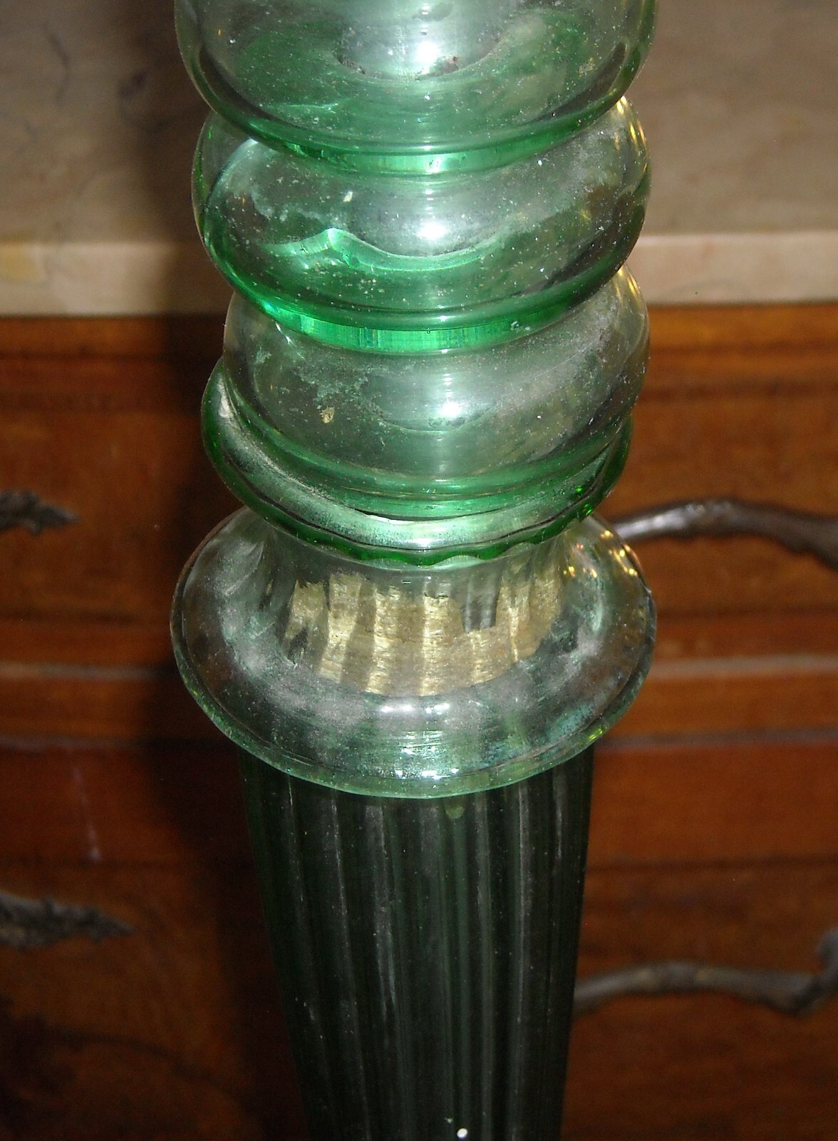 Lampada Da Terra In Vetro Di Murano In Stile Art Decò