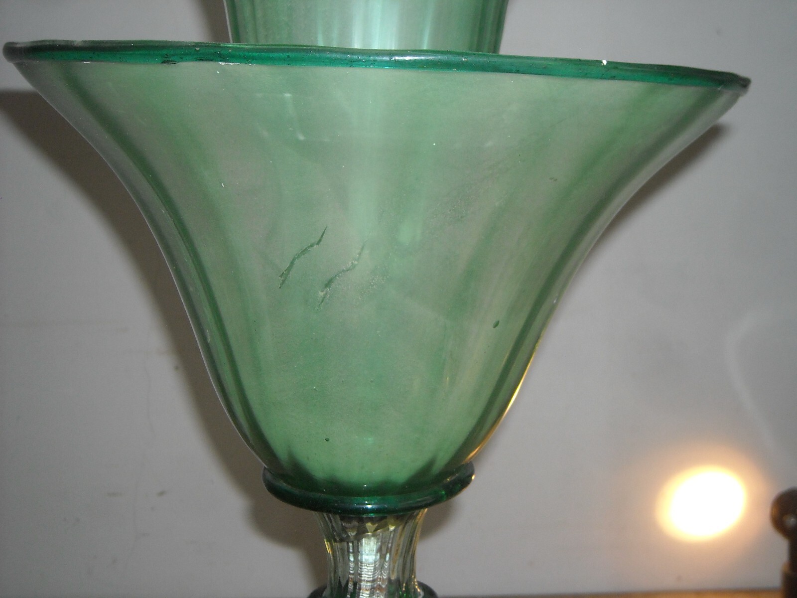 Lampada Da Terra In Vetro Di Murano In Stile Art Decò