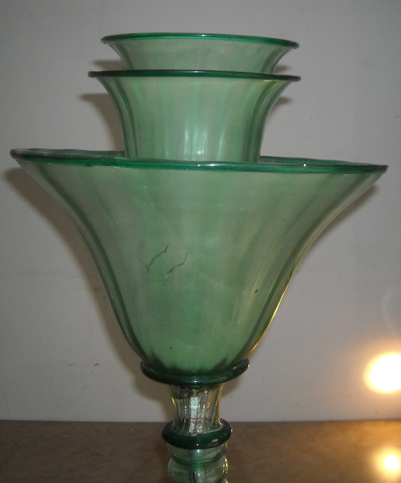 Lampada Da Terra In Vetro Di Murano In Stile Art Decò