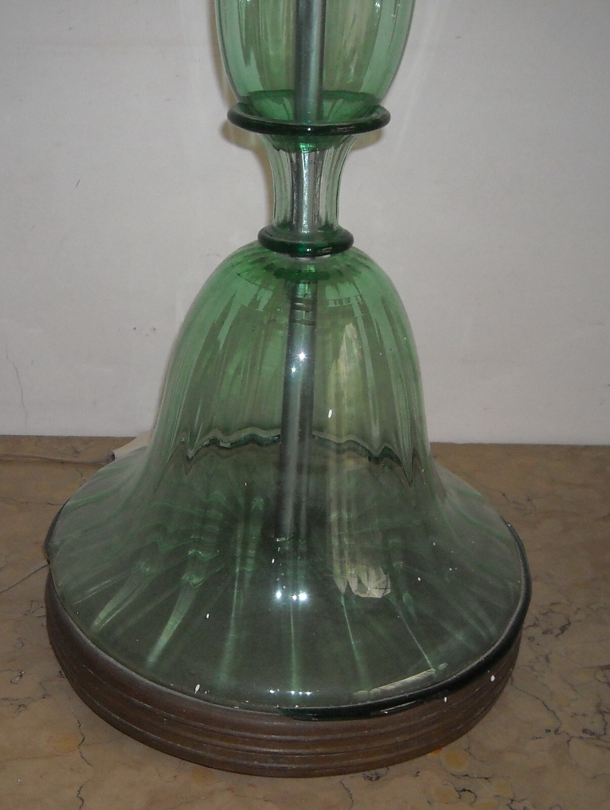 Lampada Da Terra In Vetro Di Murano In Stile Art Decò