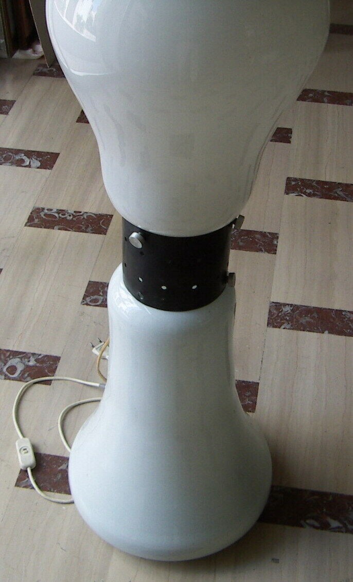 Lampada Da Terra (piantana) In Vetro Di Murano, Carlo Nason Per Mazzega
