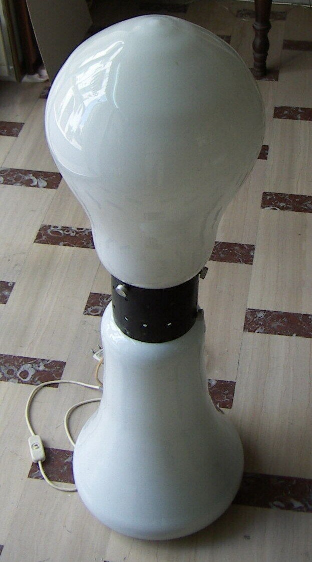 Lampada Da Terra (piantana) In Vetro Di Murano, Carlo Nason Per Mazzega