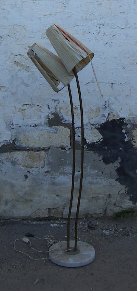 Design Illuminazione Stilizzata, Lampada Piantana Decorativa, Metà '900