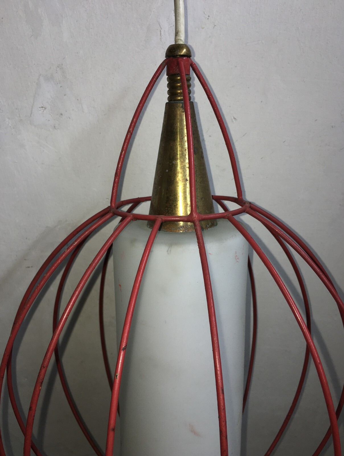 Lampada A Sospensione In Stile Gino Sarfatti (Arteluce), Design Metà '900