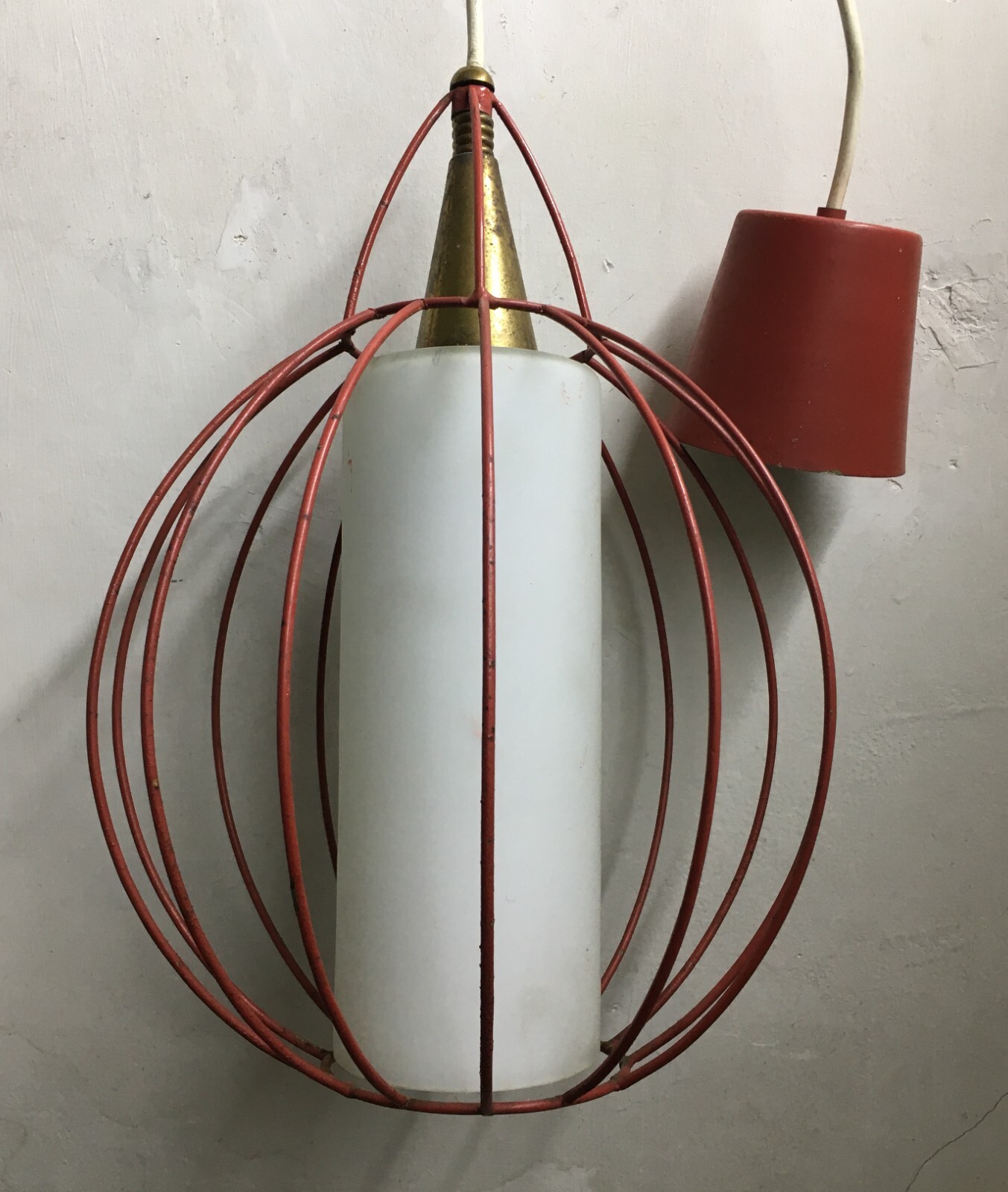 Lampada A Sospensione In Stile Gino Sarfatti (Arteluce), Design Metà '900