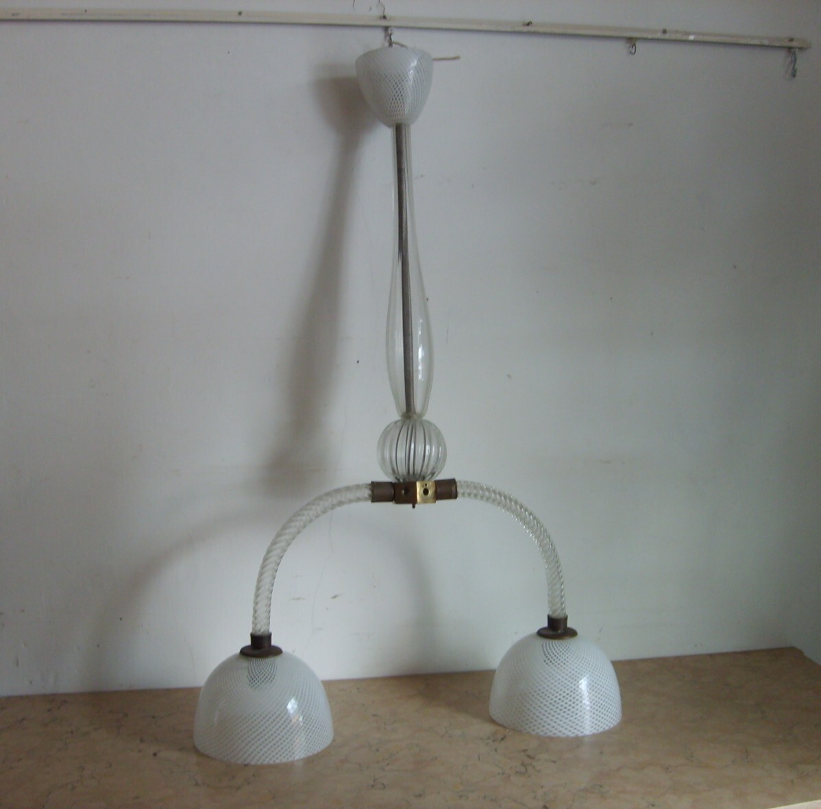 Lampadario A Sospensione In Vetro Di Murano