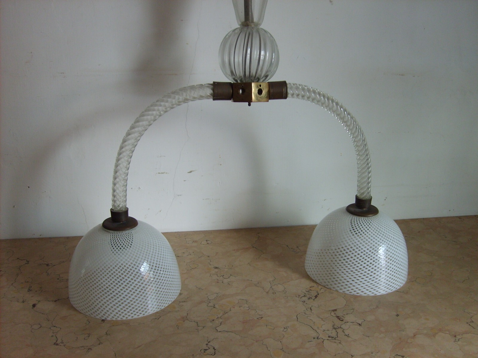 Lampadario A Sospensione In Vetro Di Murano