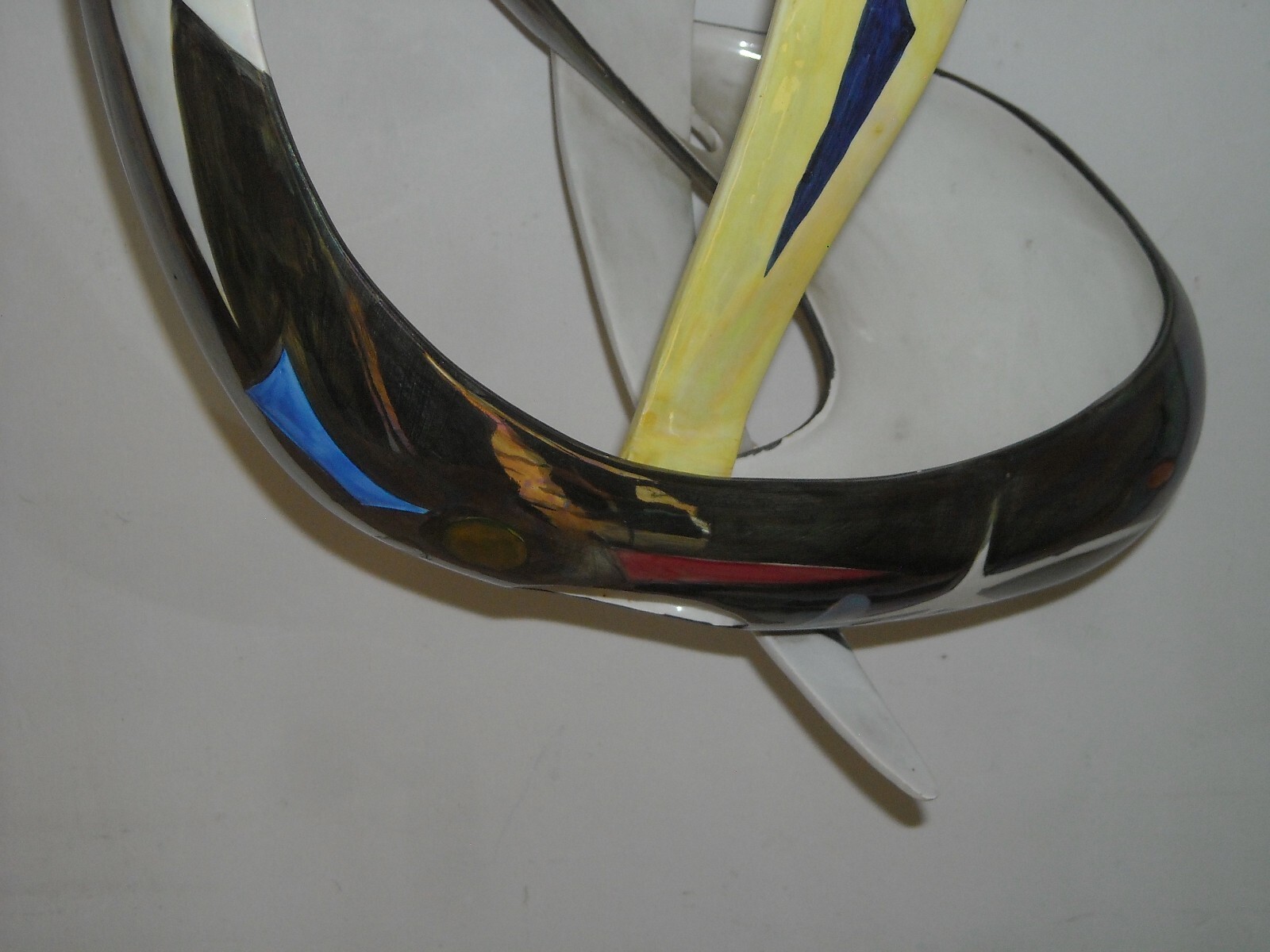 Modernariato, Design: Inusuale Lampadario Artistico In Ceramica, Alcyone Marostica