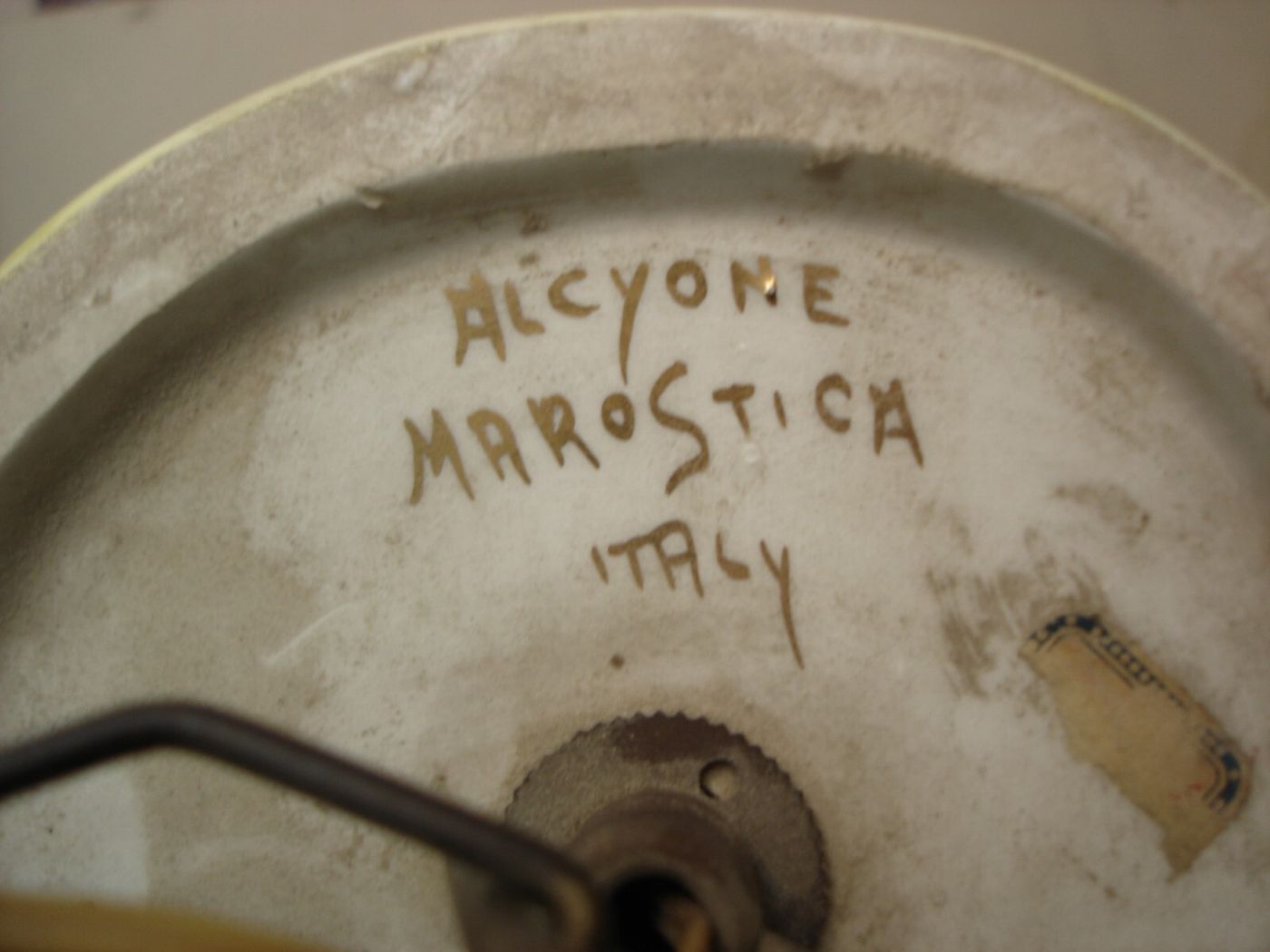 Modernariato, Design: Inusuale Lampadario Artistico In Ceramica, Alcyone Marostica