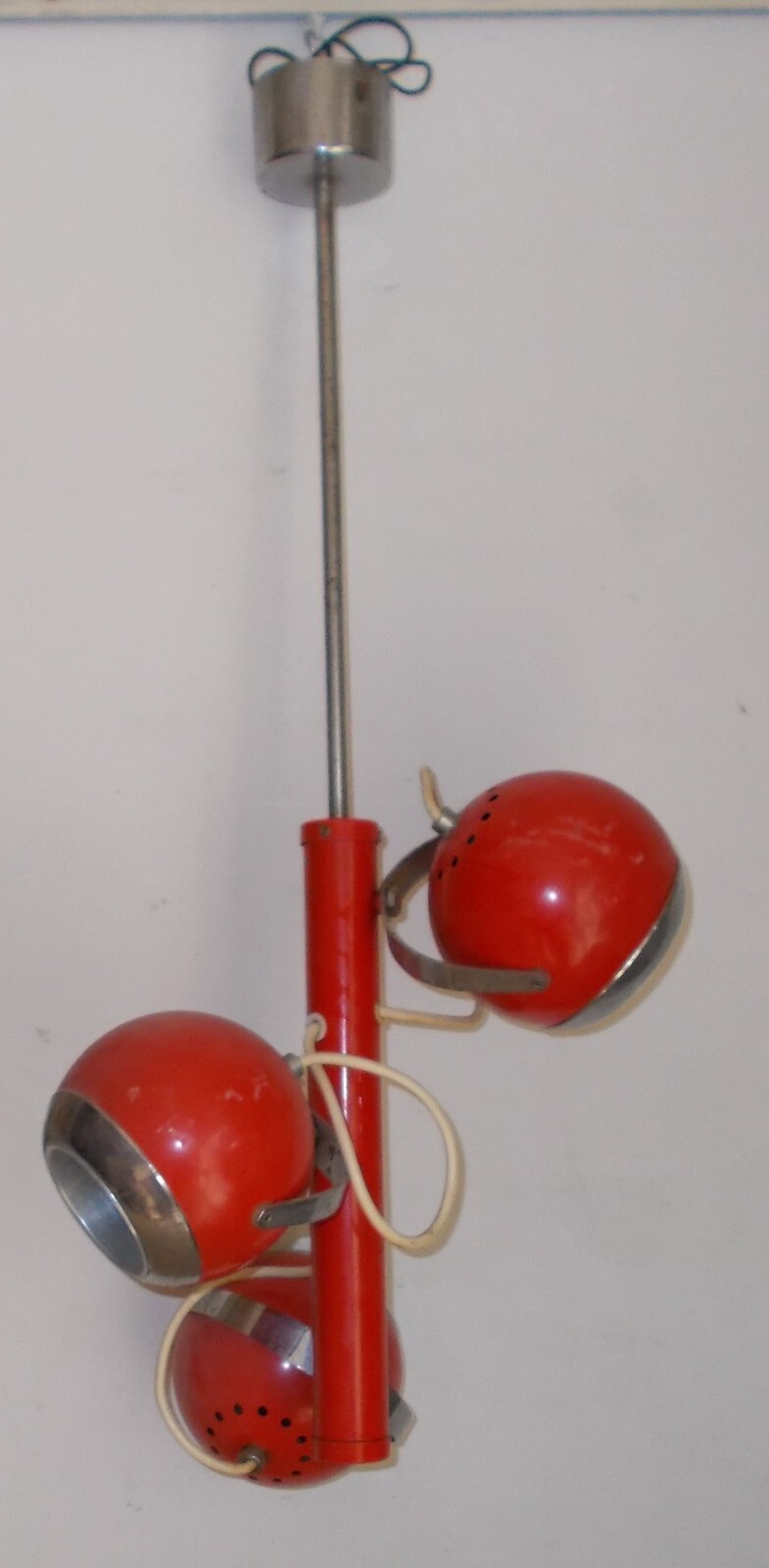 Lampada Artistica A Sospensione In Stile Modernariato